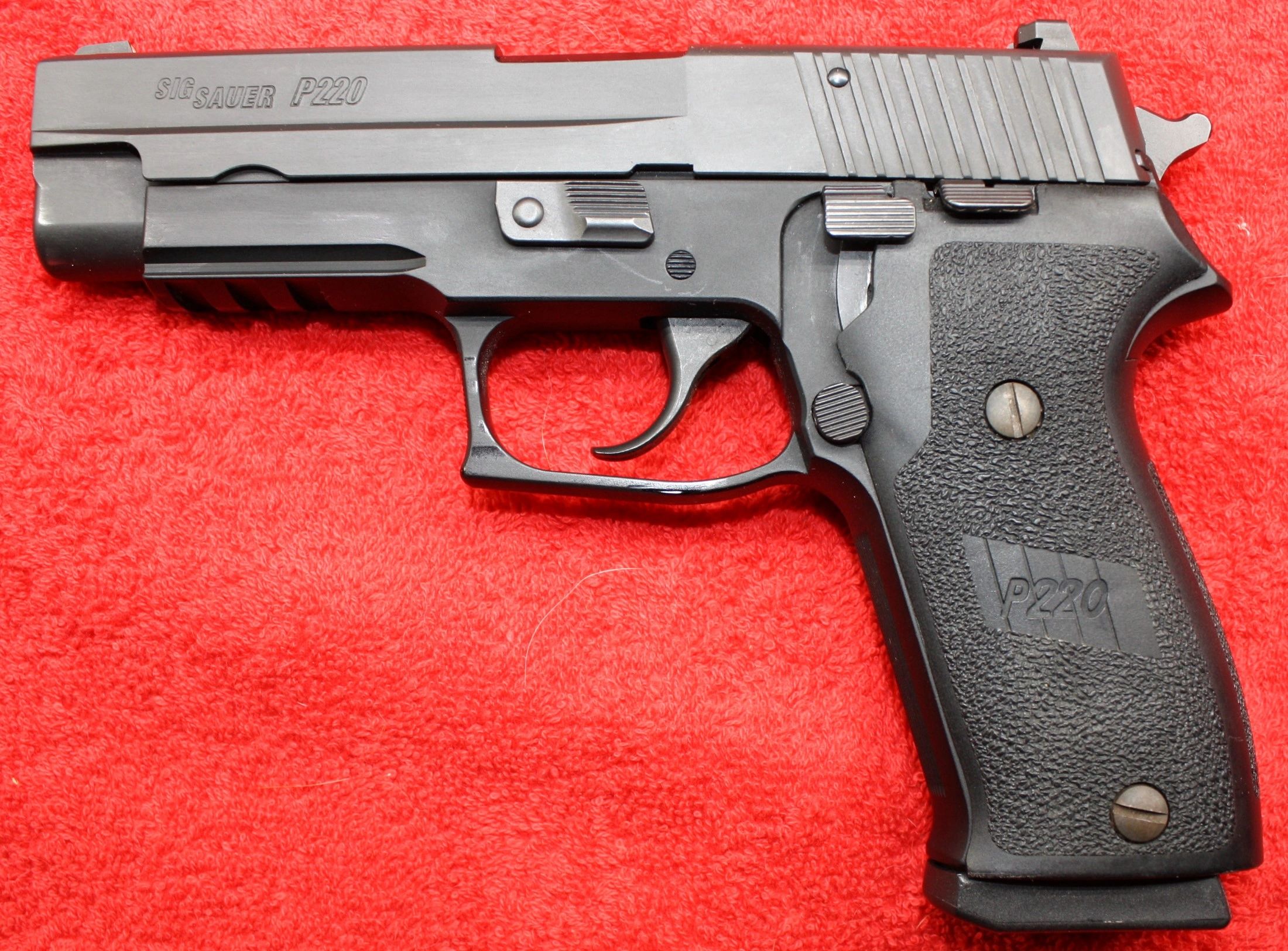 SIG P220 pistol — gunsmithing work by Dave Street